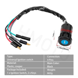 Yhmoto สวิตช์ล็อคจุดระเบิดพร้อมกุญแจสำหรับ Honda TRX300 fourtrax 1990 1998 35100 HM5 671 - Product Image 4