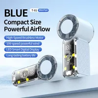 Offre limitée T81 - Ventilateur portable, mini ventilateur à main, ventilateurs personnalisés, ventilateur à main à cinq turbines