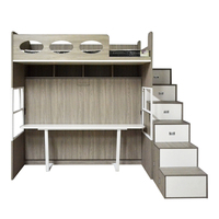 Nouveau produit mobilier de chambre lit escamotable double pliable meubles intelligents pour enfants gain de place mécanisme de lit mural superposé