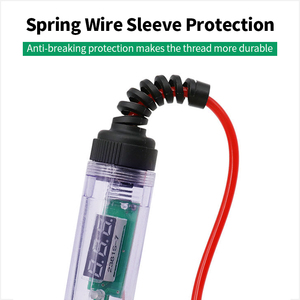 Auto Digital Electric Pen 6V 12V 24V DC Auto <span class=keywords><strong>Circuit</strong></span> <span class=keywords><strong>Tester</strong></span> <span class=keywords><strong>Light</strong></span>, Test licht mit verlängertem Feder draht für PKW-LKW-Schaltkreise - Product Image 6
