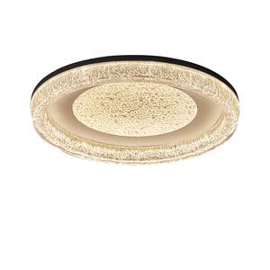 <span class=keywords><strong>Plafonnier</strong></span> <span class=keywords><strong>LED</strong></span> moderne en forme d'anneau pour intérieur, en acrylique et métal, haute luminosité, alimentation AC, pour salon, chambre à coucher, éclairage décoratif pour la maison - Product Image 1