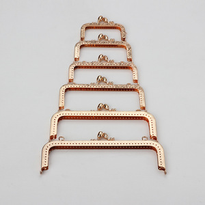 Cadre en métal antique pour sac à main faisant baiser fermoir serrure sac carré pochette bricolage artisanat couture artisanat approvisionnement - Product Image 1