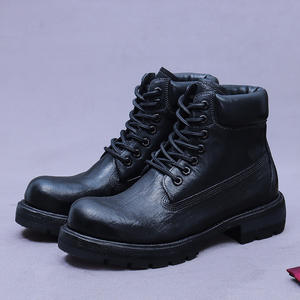 Botas de Hombre para Exteriores, Modernas, Hechas de Cuero Genuino de Alta Calidad, Duraderas y Aptas para Uso Intenso - Product Image 1