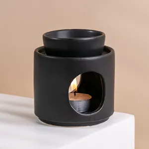 YUANWANG Custom Candle Essential Oil Frosted Porcelain Candle Warmer Lamp Wax Melts Ceramic Incense Burner