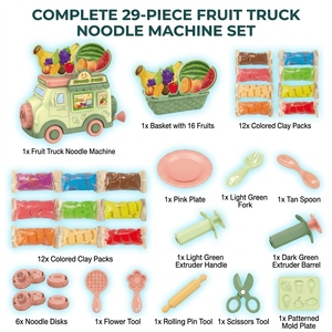 Juguetes Lucky: <span class=keywords><strong>Camión</strong></span> de Frutas, <span class=keywords><strong>Camión</strong></span> de <span class=keywords><strong>Helados</strong></span>, <span class=keywords><strong>Camión</strong></span> de Hamburguesas, <span class=keywords><strong>Camión</strong></span> de Comida, Set de Juguetes de Plastilina Mágica de Colores - Product Image 3