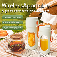 Juicer lambat oranye portabel & Mini USB Blender Travel mesin Juicer tebu kecil untuk penggunaan luar ruangan & RV