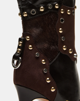 Bottes à talons hauts de luxe pour femmes en cuir véritable à bout pointu, vente en gros