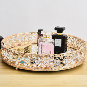 Coiffeuse plateau miroir décoratif diamant décoration cristal - Product Image 6