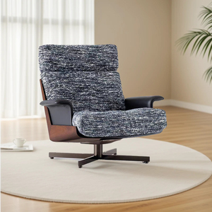 Fauteuil luxueux avec design à dossier pour l'extérieur Salon d'extérieur moderne avec tissu en velours à Nova - Product Image 6