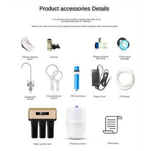 เครื่องกรองน้ำสำหรับใช้ในบ้าน100GPD เหยือกทำจากไฮโดรเจน UVC ไส้กรองกรองน้ำและปั๊มน้ำเครื่องกรองขวดน้ำในแม่น้ำ - Product Image 6