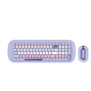 Nuevo Diseño 2026 para Alipress, Teclado y Ratón Inalámbricos 2.4G con Teclas Retro, Combo en Oferta para Computadoras Portátiles y <span class=keywords><strong>de</strong></span> <span class=keywords><strong>Escritorio</strong></span> para Chicas - Product Image 5