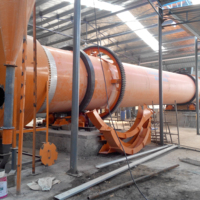 Séchoir rotatif à tambour unique en poudre de minerai minéral de sable de silice de quartz à vendre avec prix d'usine