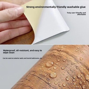 Papier peint auto-adhésif en PVC de couleur unie mate, design floral moderne, papier contact pelable et collant en rouleau pour chambre à coucher, salon, cuisine - Product Image 3