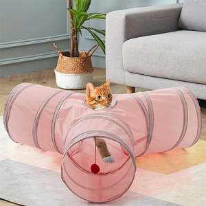 Professionele Fabrieksproductie Huishouden 3 Manieren Kat Tunnels Kat Hond Huisdier <span class=keywords><strong>Tunnel</strong></span> Met Bed Voor Indoor - Product Image 4