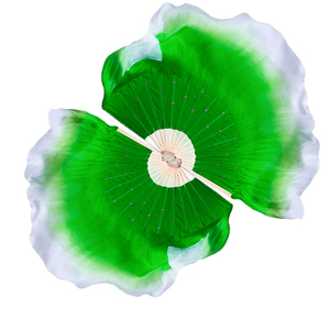 Éventails en soie et bambou à 2 couches pour spectacle de <span class=keywords><strong>danse</strong></span> orientale pour adultes - Product Image 3