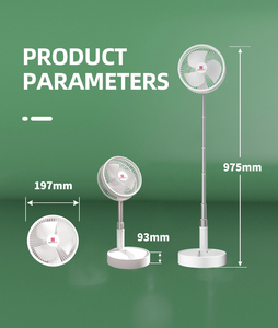 Mini Ventilador USB Portátil, Batería Recargable <span class=keywords><strong>de</strong></span> 7200 mAh, Ventilador Eléctrico <span class=keywords><strong>de</strong></span> Pie, Plegable, Telescópico, con Soporte <span class=keywords><strong>de</strong></span> Escritorio para el Hogar - Product Image 4