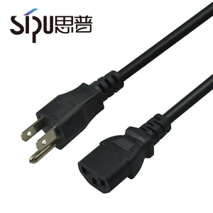 SIPU America Standard 220V <strong>AC</strong> Power <strong>Cord</strong> Free Sample 3-Pin Plug US 3-Pin PC Power Cable Home <strong>Computer</strong> PVC Jacket IEC Female End - Product Image 4