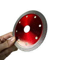 Disque de découpe diamanté pour céramique et porcelaine, à bord turbo, super fin, brasé, haute performance