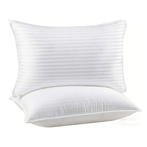 Juego de Almohadas Blancas Alternativas <span class=keywords><strong>a</strong></span> las de Plumas, Almohadas Refrescantes de Calidad Hotelera para <span class=keywords><strong>Dormir</strong></span> Boca Arriba, Boca Abajo o de Lado - Product Image 1