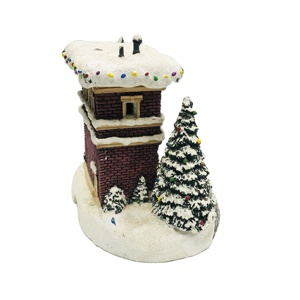 Personalized Handmade Polyresin <strong>Custom</strong> Lighted <strong>Christmas</strong> <strong>Village</strong> <strong>Houses</strong> - Product Image 2