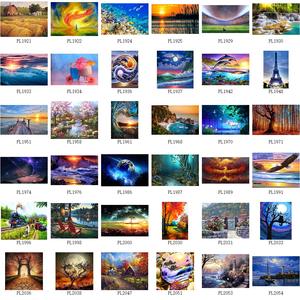 宝石アートダイヤモンド壁画フォーシーズン5 Dダイヤモンド絵画リビングルーム用 - Product Image 5