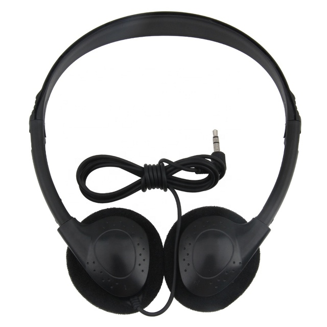 Best Sale Shareez 3.5mm Jack Wired Airline Headphones with 30mm Speaker IPX-4 Waterproof 1.2m Wire ABS Material 20Hz-20kHz