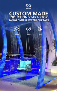 Venta Directa de Fábrica: Cascada Decorativa Digital de Acero Inoxidable, Ecológica y Moderna para Jardín, Hotel, Lago o Patio - Product Image 3