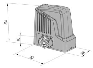 <span class=keywords><strong>Kit</strong></span> d'ouverture de porte automatique à énergie <span class=keywords><strong>solaire</strong></span> DSR1100 24VDC moteur de porte coulissante <span class=keywords><strong>solaire</strong></span> <span class=keywords><strong>pour</strong></span> 1200kg maximum - Product Image 5
