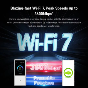 Mới Nhất U60 Pro Mu5250 5G Xách Tay <span class=keywords><strong>Wifi</strong></span> X75 Chipset Wifi7 Di Động Router Cho Zte U60 Pro Mu5250 - Product Image 5