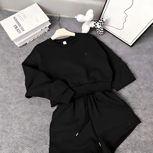 C1483 Conjunto de 2 Piezas de Shorts Deportivos de Yoga para Mujer de Diseñador de Algodón Puro de Alta Calidad a la Moda al por Mayor - Product Image 6