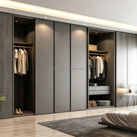 Armoire de chambre moderne, durable, écologique, grande capacité, autoportante, en mélamine, mobilier de maison pour villa