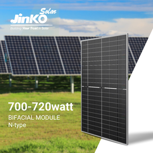 JINKO แผงเซลล์แสงอาทิตย์แบบโมโนไฟเสือนีโอ N ชนิด700วัตต์705วัตต์710W 715W 720W โมดูลใบหน้าโมโนคริสตัลไลน์ - Product Image 2