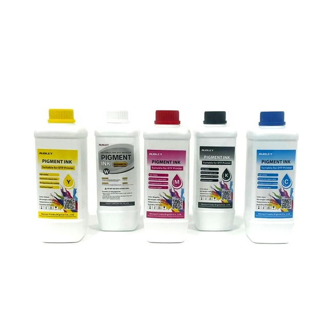 Audley DTF Ink  for Regular Version Digital Printing CMYK WT for Printer High Quality