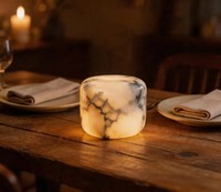 Lampe de chevet sans fil rechargeable en marbre, LED tactile à intensité variable, lumière d'ambiance portable pour chambre, café, hôtel, décoration