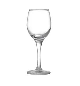 Wedding Tableware Wine Glassware 250ml Long Stem Classic Red Wine Glass Goblet Machine Made Cheap Shiraz Merlot Syrah Stemware