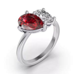 Anillo de Oro Blanco Sólido de 18K con Banda Trenzada Entrelazada, Anillo de Aniversario de Bodas con Diamantes Cultivados en Laboratorio con Engaste Pavé para Mujer - Product Image 4