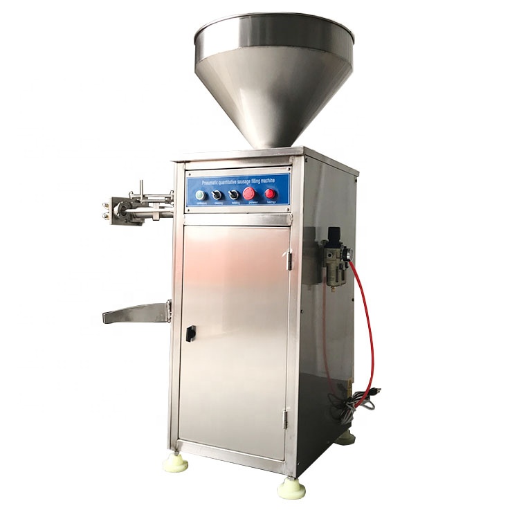 Коммерческий пневматический немецкий наполнитель для колбасок, машина для изготовления говяжьих колбасных рулонов Salami Chorizo