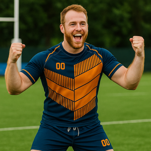 Aibort Premium <span class=keywords><strong>Rugby</strong></span> Kit Personnalisé OEM Usine Échantillon Gratuit Comprend pour Polo Col Jersey Shorts Veste Pantalon à Capuche Casquette Chaussettes Sac - Product Image 2