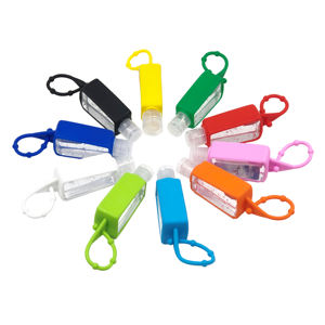 Silicon Hand Sanitize Holder Keychain Custom Hand Sanitizer Bag Chain <strong>Pocketbac</strong> Holder for Gifts - Product Image 1