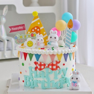 ชุดตกแต่งเค้กวัน<span class=keywords><strong>เกิด</strong></span>กระต่ายบันนี่น่า<span class=keywords><strong>รัก</strong></span>18ชิ้นปลั๊กอิน<span class=keywords><strong>เค้ก</strong></span>สุขสันต์<span class=keywords><strong>วัน</strong></span><span class=keywords><strong>เกิด</strong></span>สี - Product Image 1