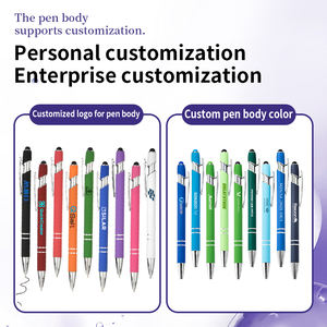 文房具2-in-1ボールペン用高品質ローズゴールドタッチスクリーン多機能メタルスポーツボディプロモーションロゴ - Product Image 2