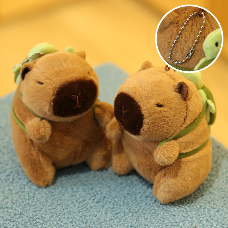 (capybara) tortue (chaîne de perles) - 12cm