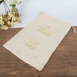 Commercio all'ingrosso personalizzato di grandi dimensioni <span class=keywords><strong>Eco</strong></span> 100% di cotone di stoccaggio biancheria borsa di cordone per la raccolta di vestiti sporchi - Product Image 2