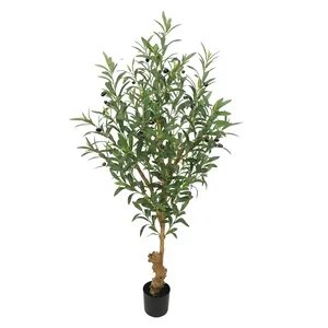 OH ARTS Promotion Exceptionnelle : Grand Arbre d'<span class=keywords><strong>Olivier</strong></span> Artificiel Personnalisé en Bois Véritable pour Décoration Intérieure - Product Image 1