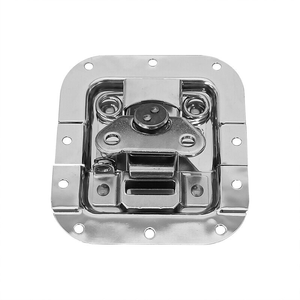 Venta directa de fábrica de Hardware de bloqueo de equipaje Cerraduras de caja de aviación con resorte Cerraduras de mariposa planas de presión media Hebillas de caja - Product Image 1