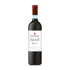 زجاجة نبيذ إيطالي, زجاجة نبيذ أحمر إيطالي-valpolice ella superore DOC - Poesie - glass bottle 0,75l-اللون: الياقوت الأحمر-الحلين: التوازن الصحيح