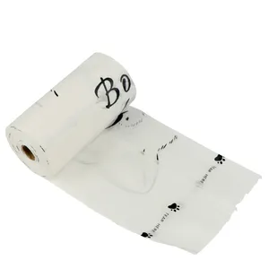 옥수수 전분 식물 기반 Pva 친환경 생분해성 강아지 개 똥 가방 맞춤형 인쇄 유동성 애완 동물 쓰레기 봉투