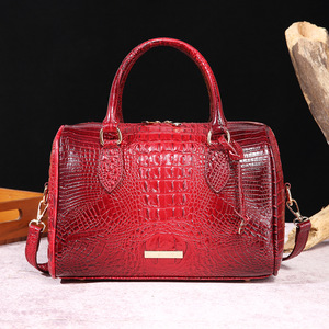 Bolsos cruzados vintage de lujo para mujer, de cuero de alta calidad PU bolso de hombro, monedero con asa superior, bolsos con patrón de cocodrilo - Product Image 4
