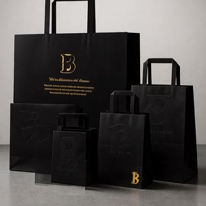 Bolsa de Papel Ecológica Personalizada para Compras, Bolsa de Regalo de Papel Kraft Biodegradable, Venta al por Mayor Directa de Fábrica con Asa para Comercio Minorista - Product Image 6