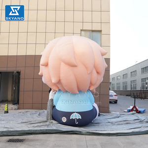 ตุ๊กตาเป่าลมรูปสาวอนิเมะ ตัวละครการ์ตูนยักษ์แบบกำหนดเอง ตุ๊กตาเป่าลมรูปสาวหมี คอสเพลย์มาสคอตสาวหมีพร้อมแว่นกันแดด - Product Image 4